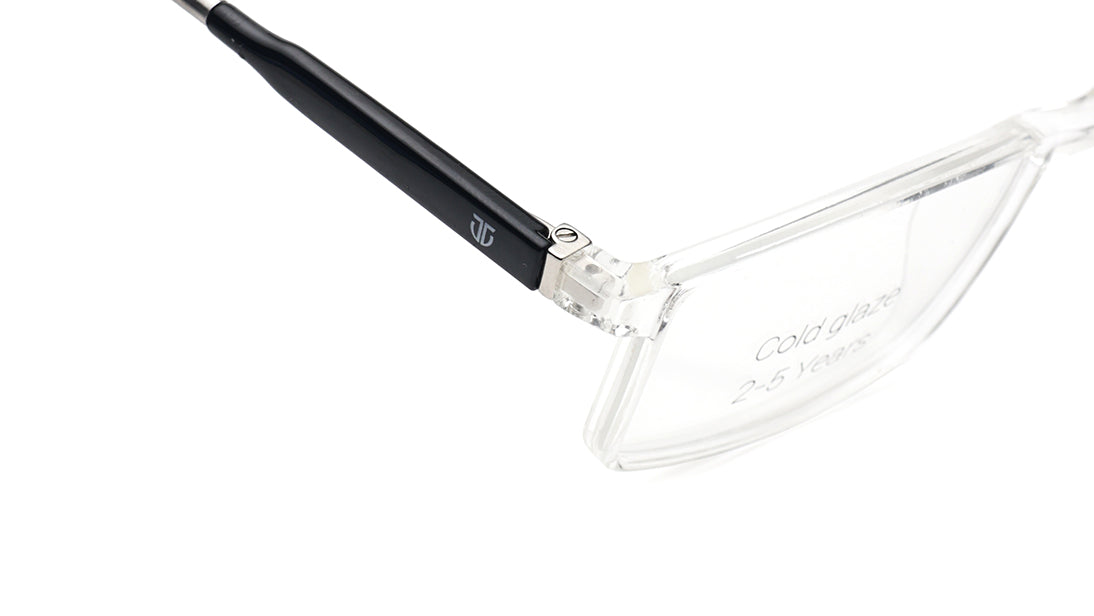 Crystal Rectangle Rimmed Eyeglasses for Kids