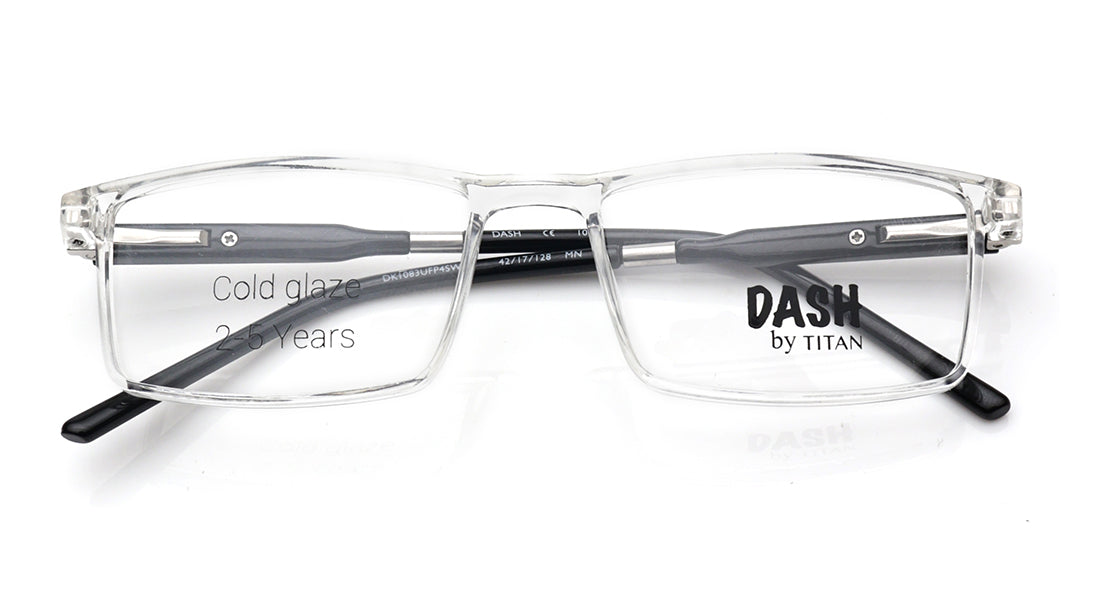 Crystal Rectangle Rimmed Eyeglasses for Kids