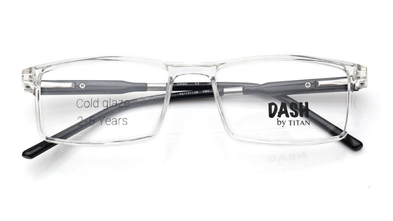 Crystal Rectangle Rimmed Eyeglasses for Kids