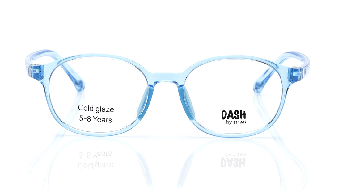 Blue Round Rimmed Eyeglasses for Kids