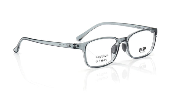 Grey Square Rimmed Eyeglasses for Kids