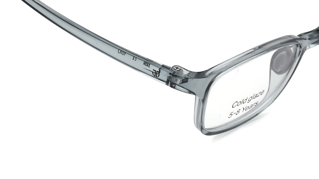 Grey Square Rimmed Eyeglasses for Kids