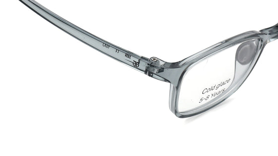 Grey Square Rimmed Eyeglasses for Kids