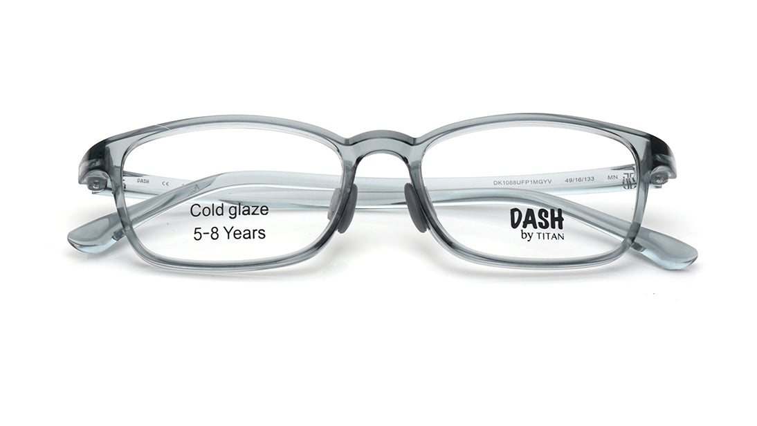Grey Square Rimmed Eyeglasses for Kids