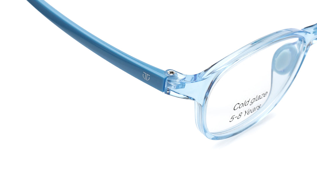 Blue Round Rimmed Eyeglasses for Kids