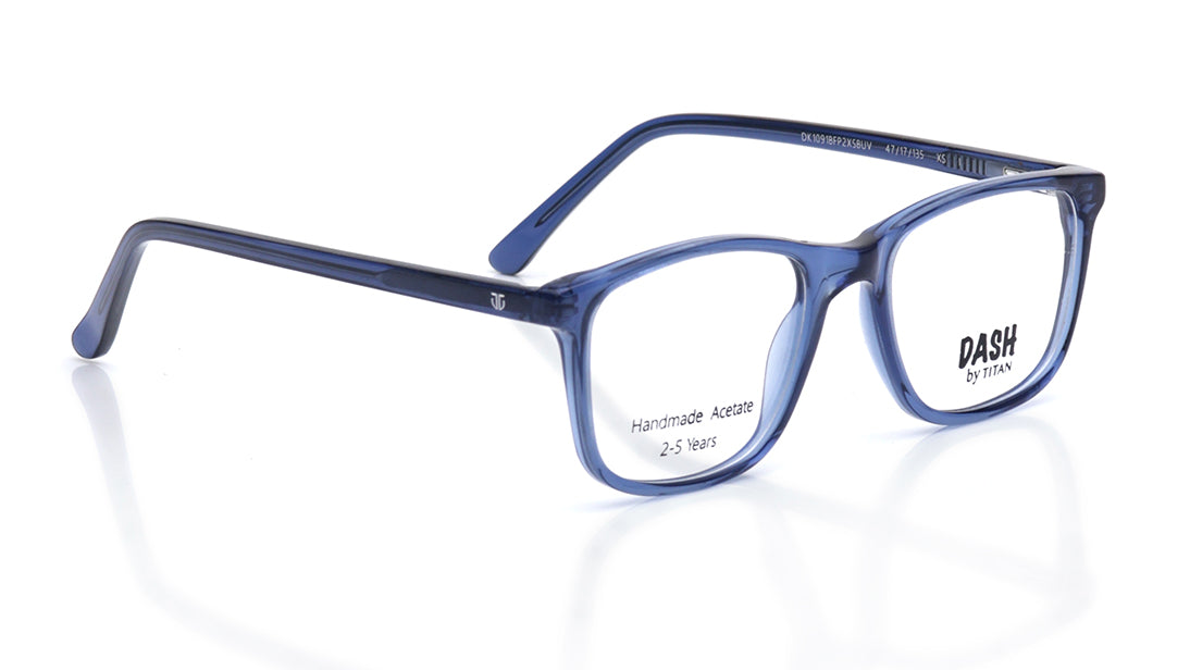 Blue Square Rimmed Eyeglasses for Kids
