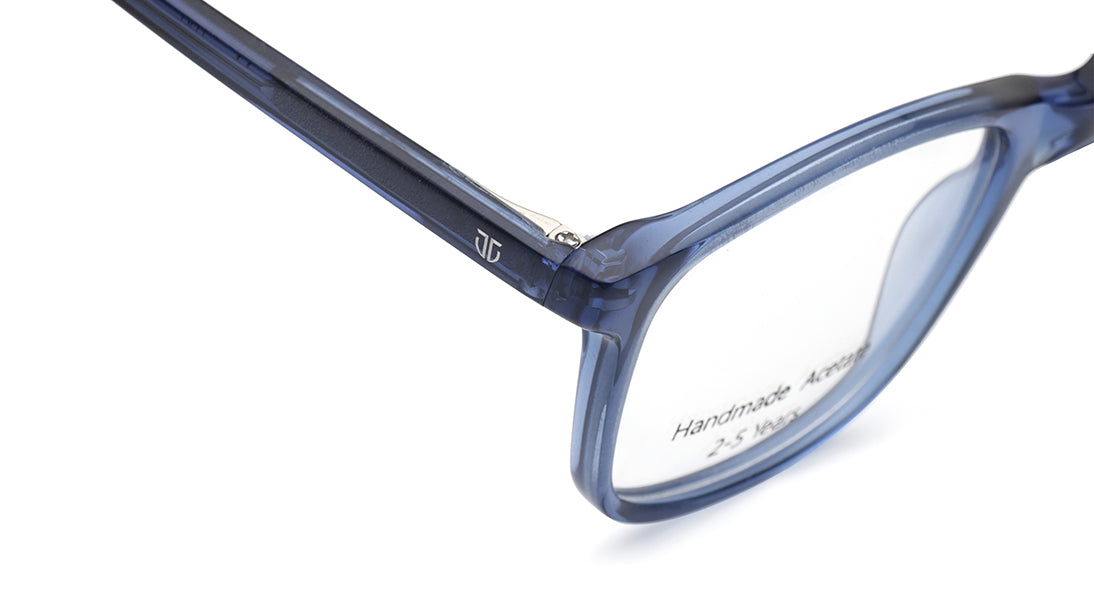 Blue Square Rimmed Eyeglasses for Kids