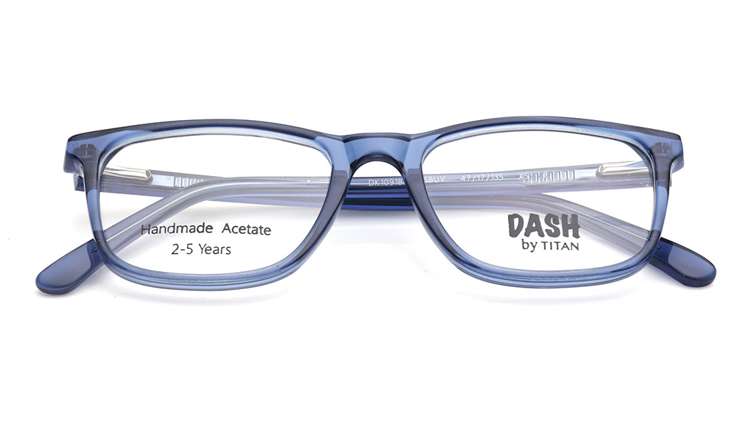 Blue Square Rimmed Eyeglasses for Kids