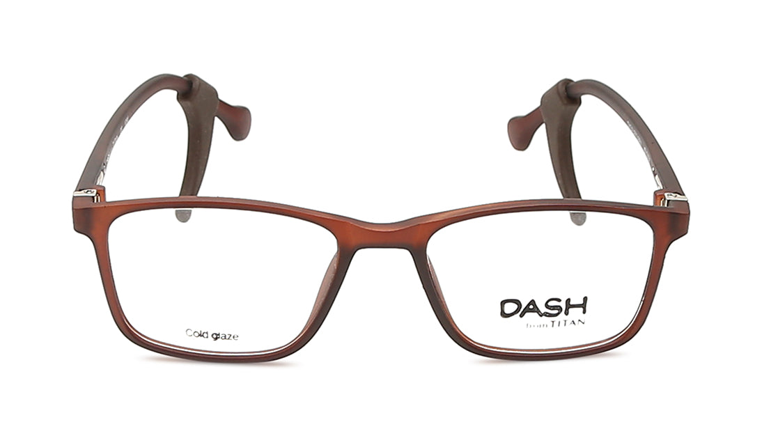 Brown Square Rimmed Eyeglasses (DK54UFP2LBRV|47)