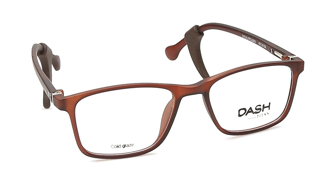 Brown Square Rimmed Eyeglasses (DK54UFP2LBRV|47)