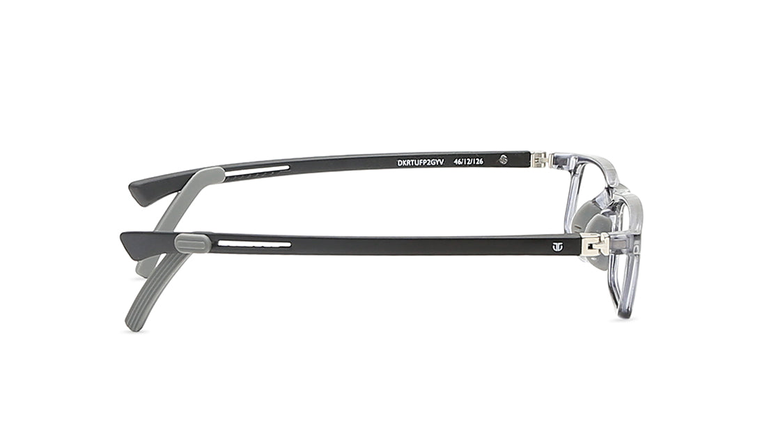 Grey Rectangle Rimmed Eyeglasses (DKRTUFP2GYV|47)