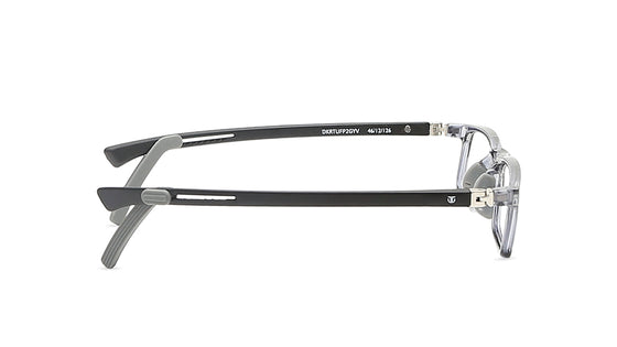 Grey Rectangle Rimmed Eyeglasses (DKRTUFP2GYV|47)