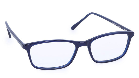 Blue Rectangle Rimmed Eyeglasses (EW1002UFP1|52)
