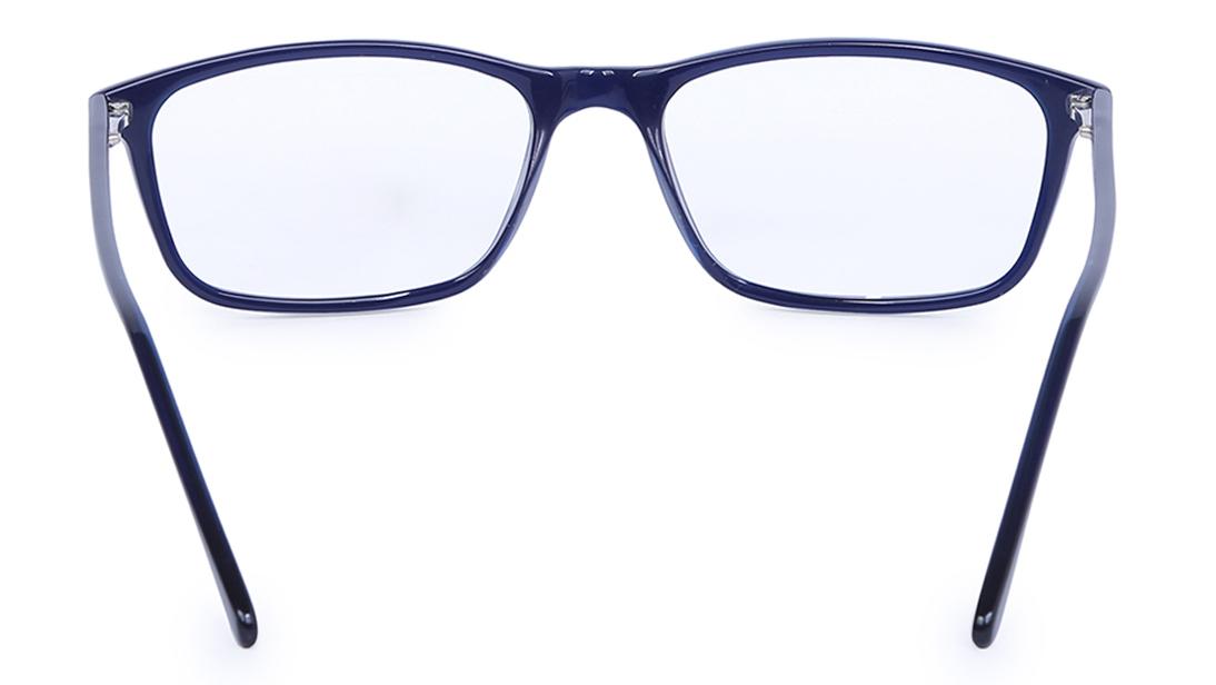 Blue Rectangle Rimmed Eyeglasses (EW1002UFP1|52)