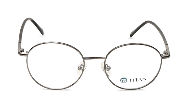 Grey Round Rimmed Eyeglasses for Men