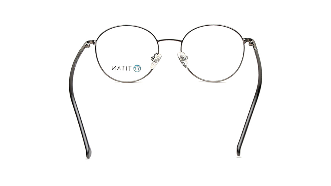 Grey Round Rimmed Eyeglasses for Men