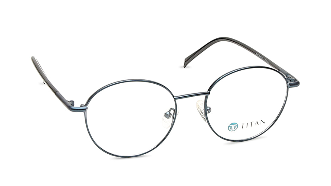 Blue Round Rimmed Eyeglasses for Men
