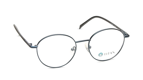 Blue Round Rimmed Eyeglasses for Men