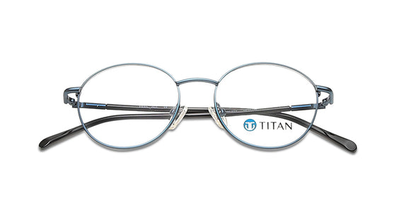 Blue Round Rimmed Eyeglasses for Men
