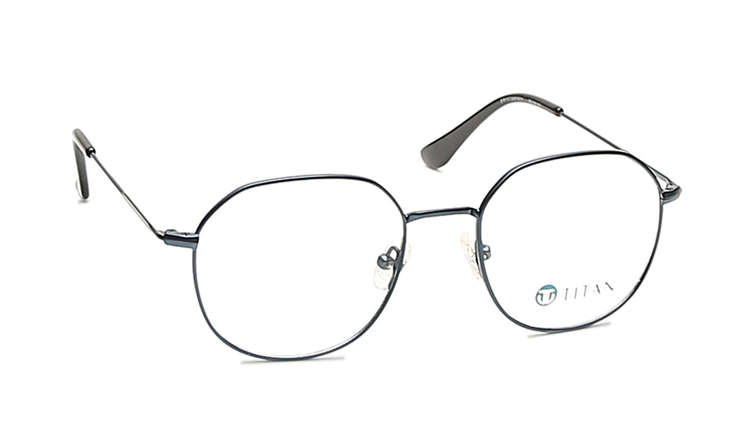 Blue Round Rimmed Eyeglasses