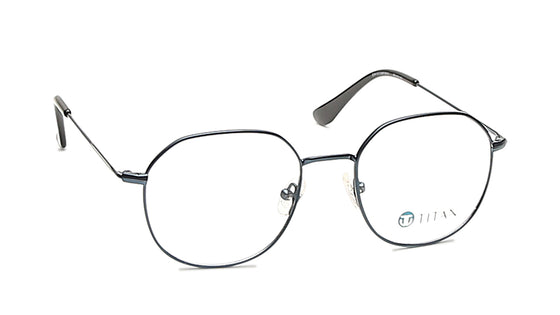 Blue Round Rimmed Eyeglasses