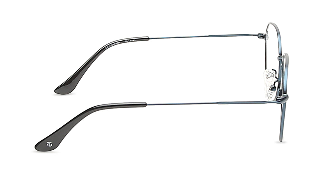 Blue Round Rimmed Eyeglasses
