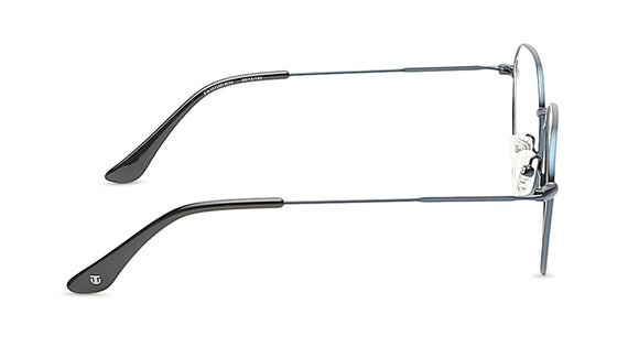 Blue Round Rimmed Eyeglasses