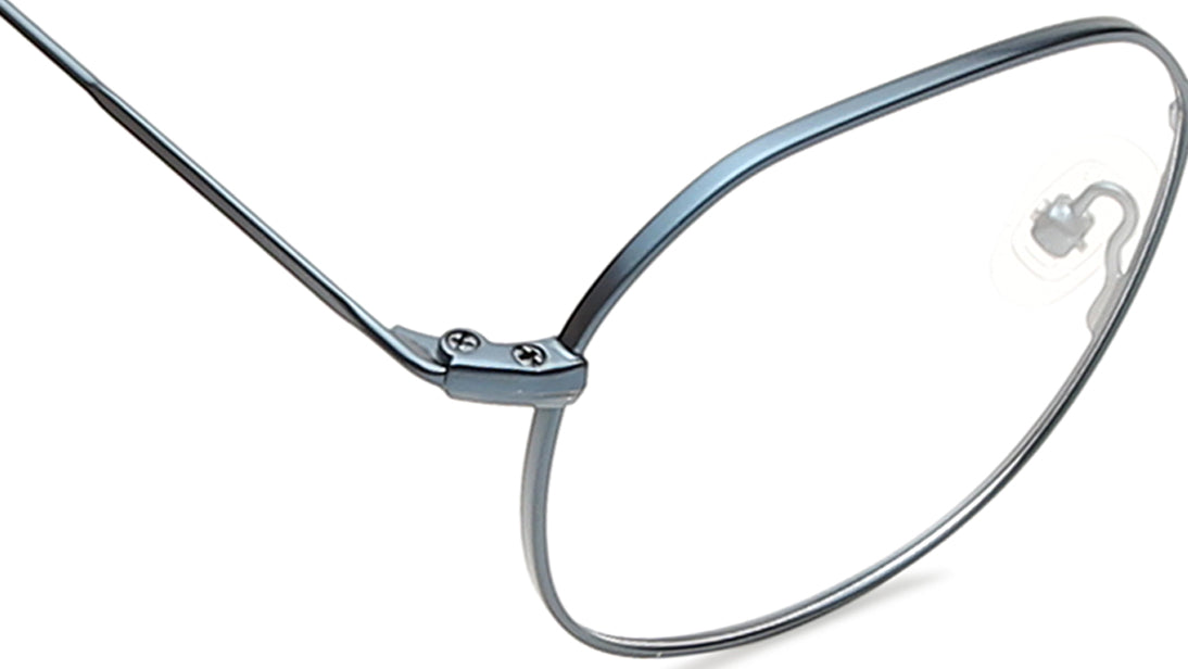 Blue Round Rimmed Eyeglasses
