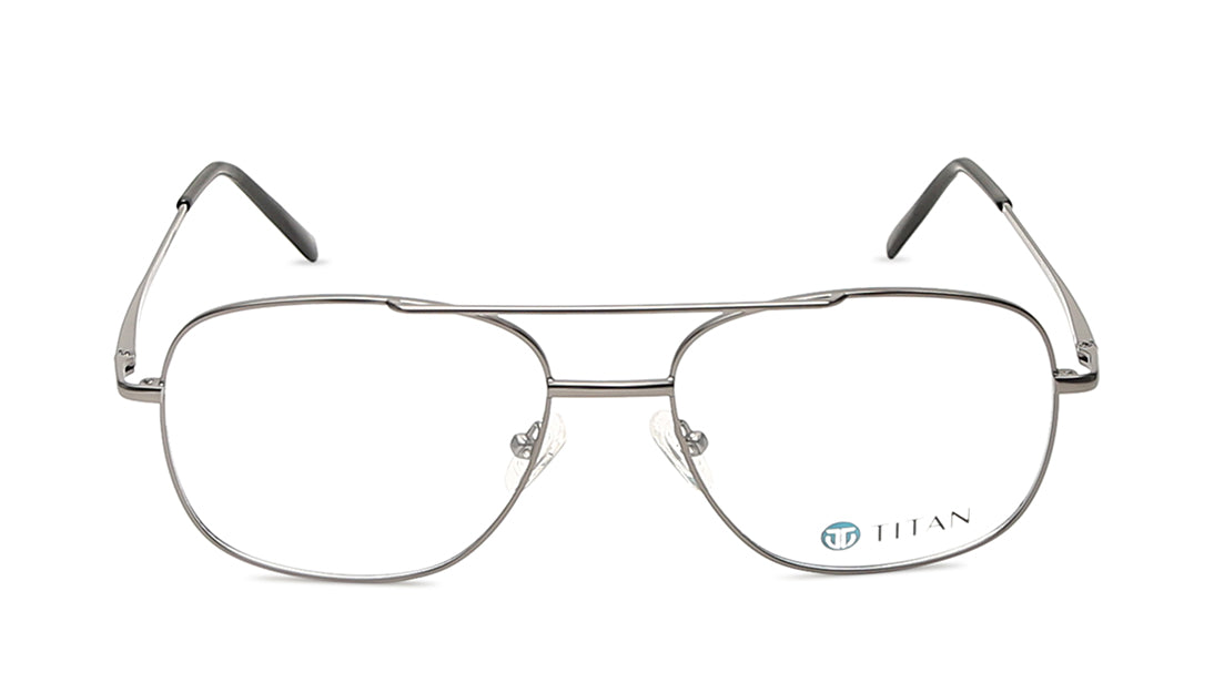Silver Square Rimmed Eyeglasses(EW1073MFM2V)