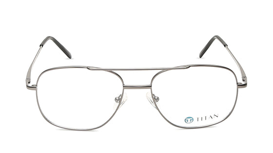 Silver Square Rimmed Eyeglasses(EW1073MFM2V)