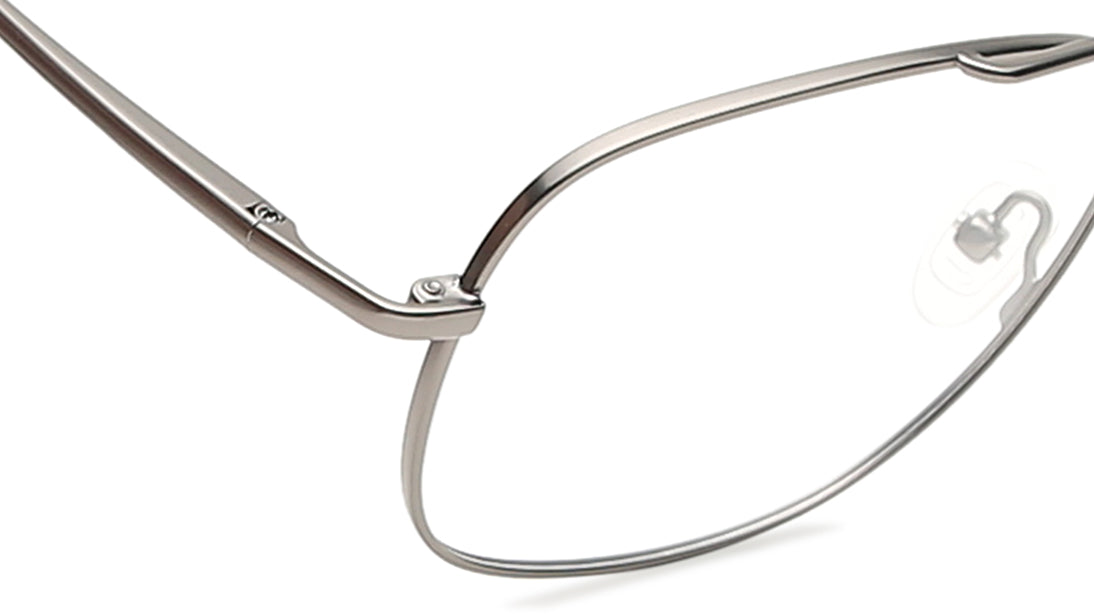 Silver Square Rimmed Eyeglasses(EW1073MFM2V)
