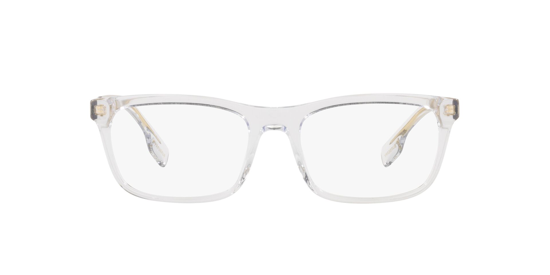White Rectangle Rimmed Eyeglasses for Men