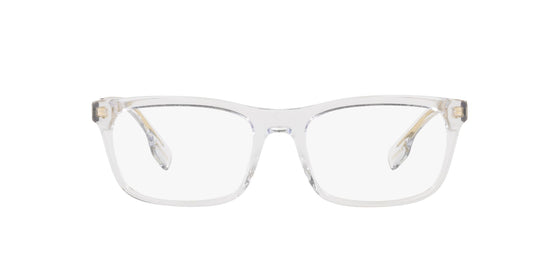White Rectangle Rimmed Eyeglasses for Men