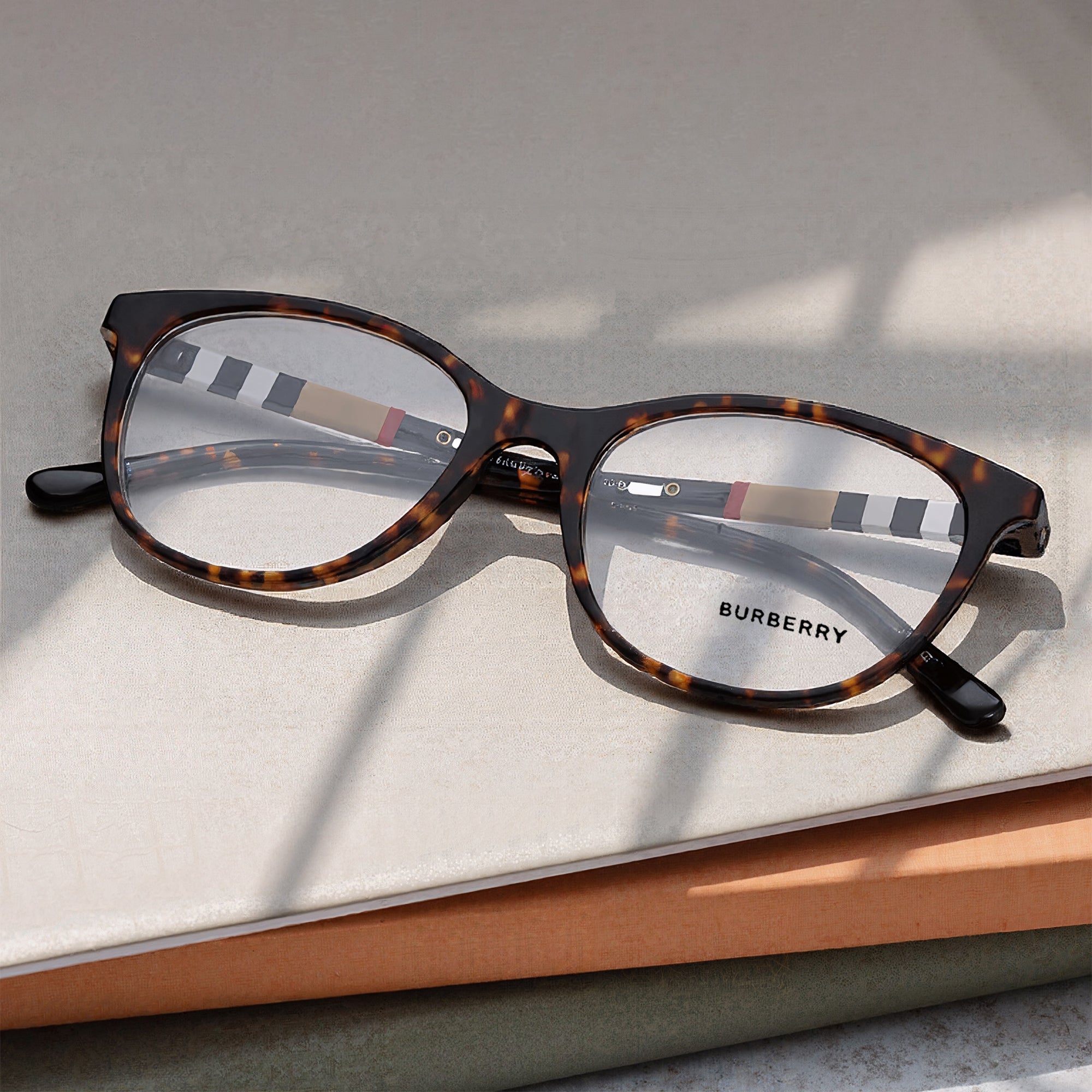 Brown Square Rimmed Eyeglasses for Women