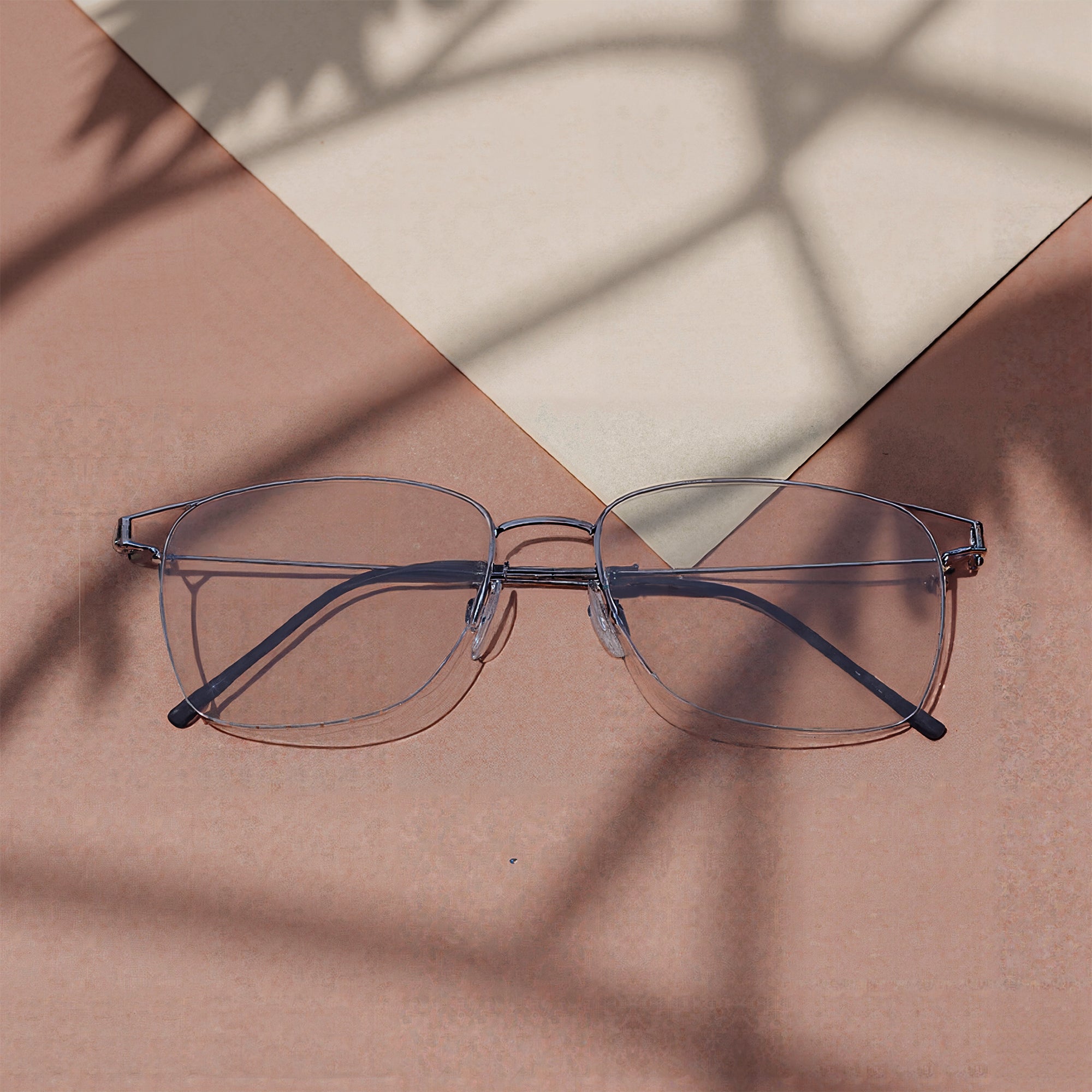 Metz - Grey Semi-Rimmed Eyeglasses
