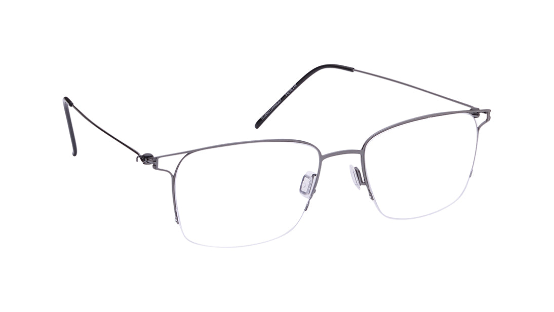 Metz - Grey Semi-Rimmed Eyeglasses