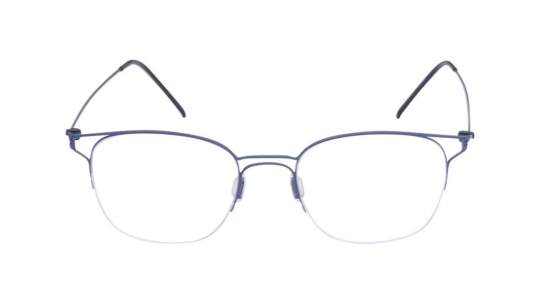 Orleans - Blue Semi-Rimmed Eyeglasses