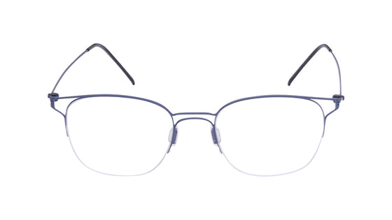Orleans - Blue Semi-Rimmed Eyeglasses