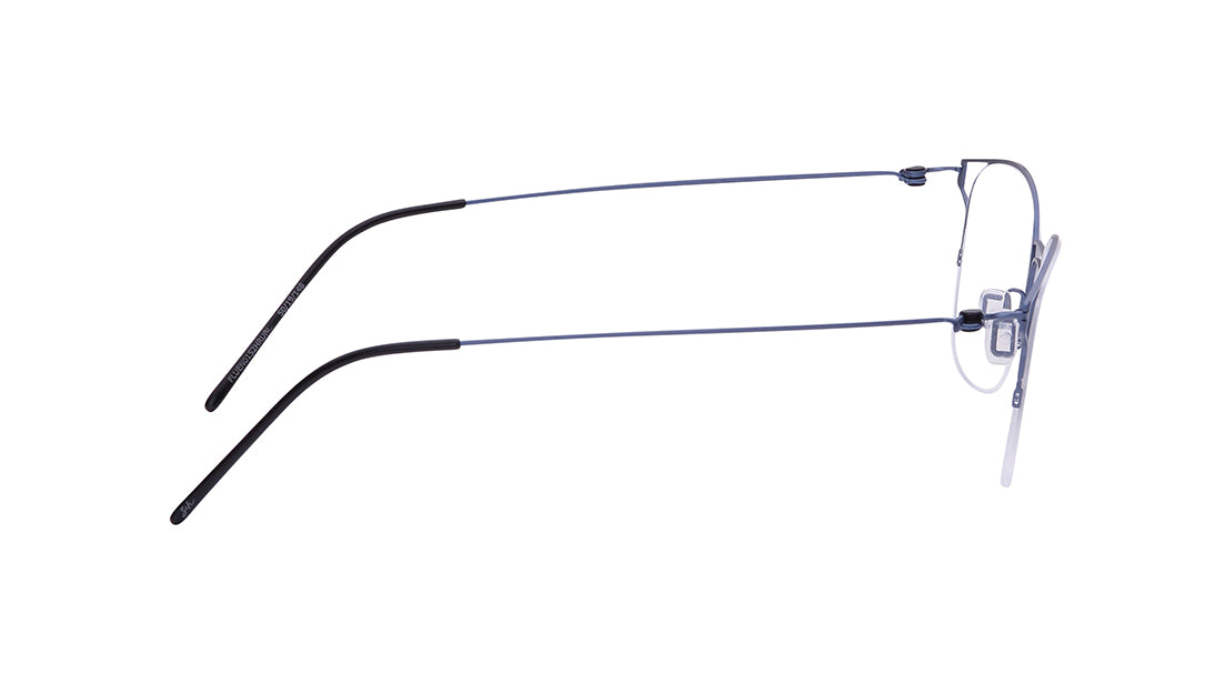 Orleans - Blue Semi-Rimmed Eyeglasses