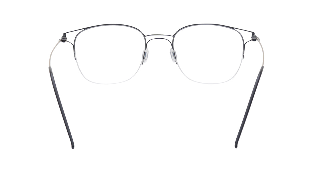 Orleans - Grey Semi-Rimmed Eyeglasses