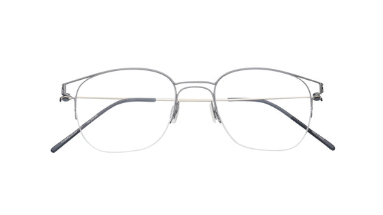 Orleans - Grey Semi-Rimmed Eyeglasses
