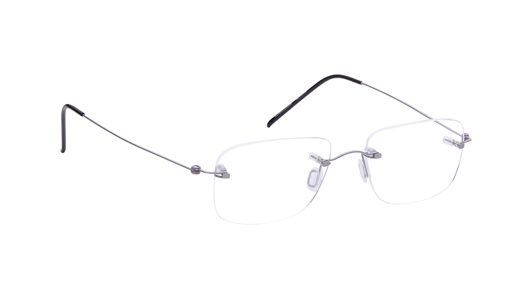 Bordeaux - Grey Rimless Eyeglasses