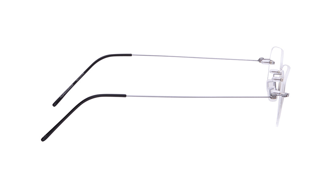 Bordeaux - Grey Rimless Eyeglasses