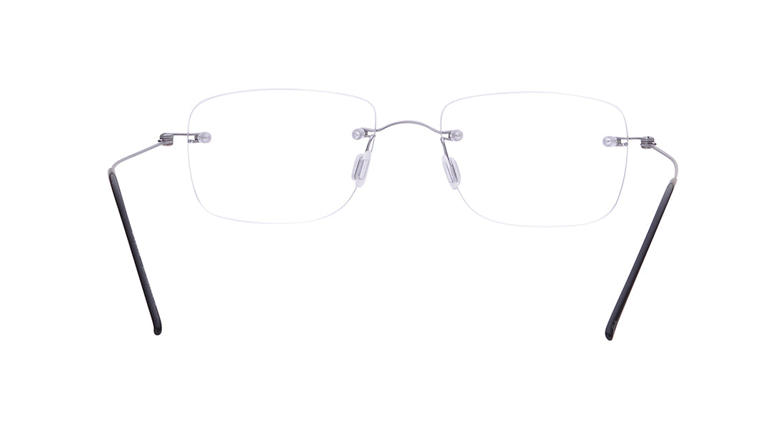 Bordeaux - Grey Rimless Eyeglasses