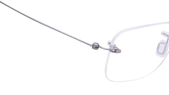 Bordeaux - Grey Rimless Eyeglasses