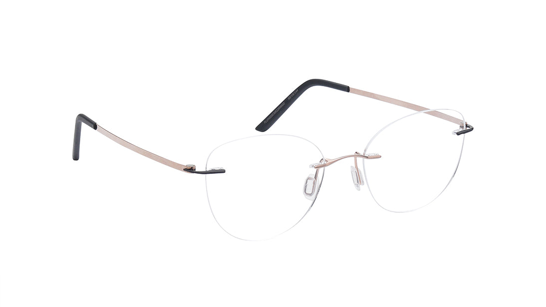 Versailles - RoseGold Rimless Eyeglasses