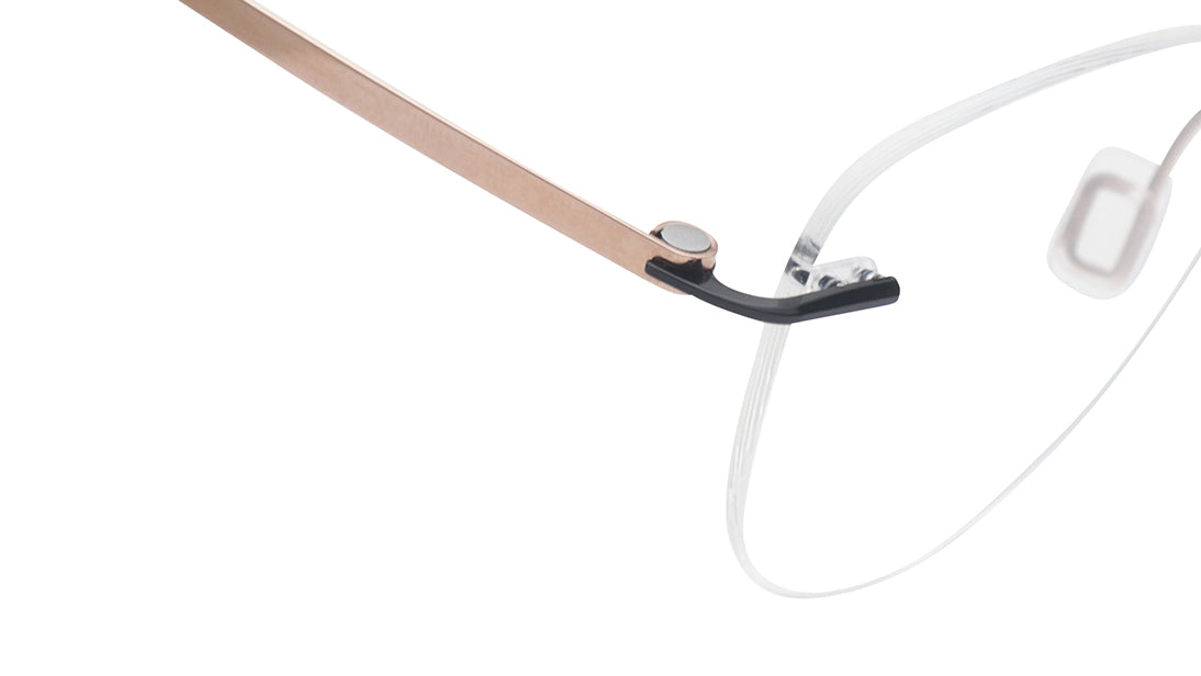 Versailles - RoseGold Rimless Eyeglasses