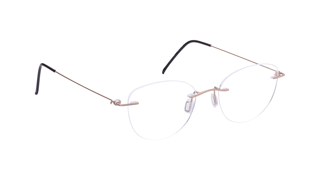 Annecy - Rose Gold Rimless Eyeglasses