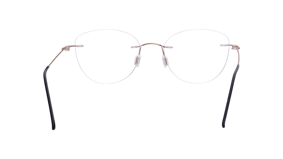 Annecy - Rose Gold Rimless Eyeglasses