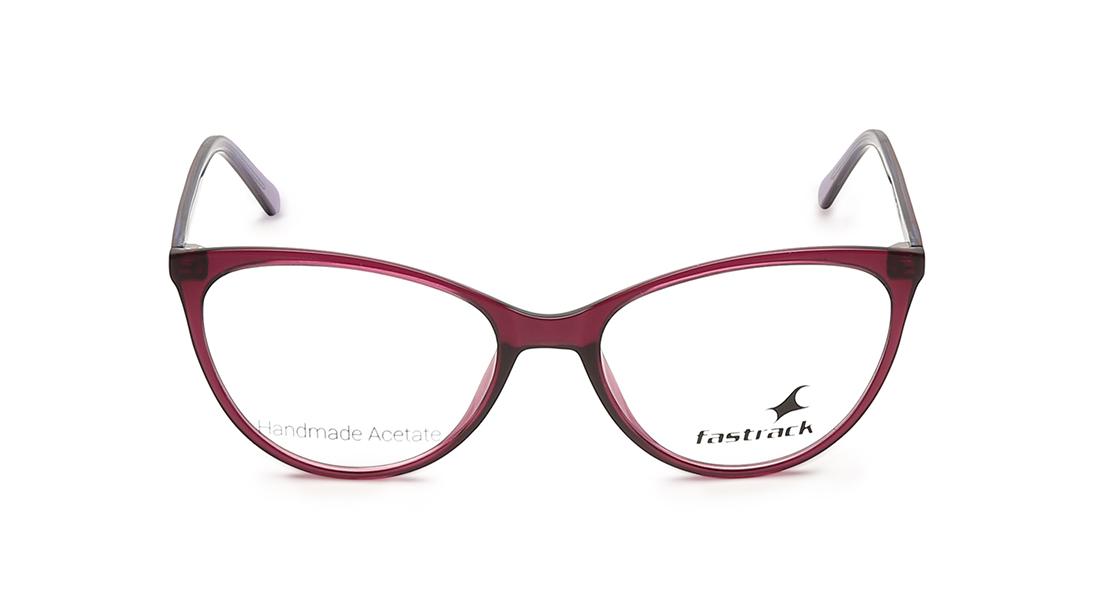 Purple Cateye Rimmed Eyeglasses  (FT1128WFP2|52)